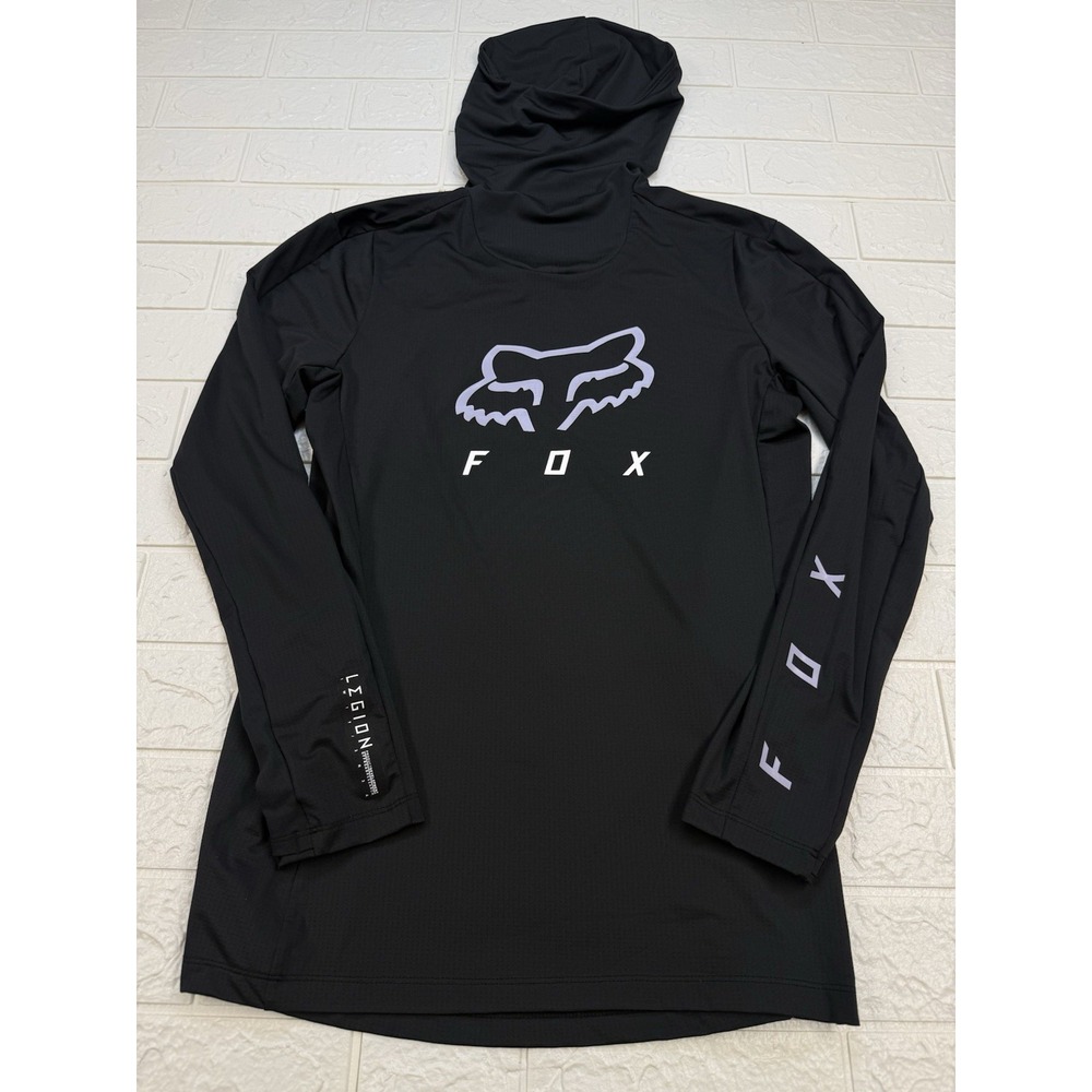 Fox Racing Legion Ranger Drive Jersey Women M Black Hooded Riding Mask Ponytail